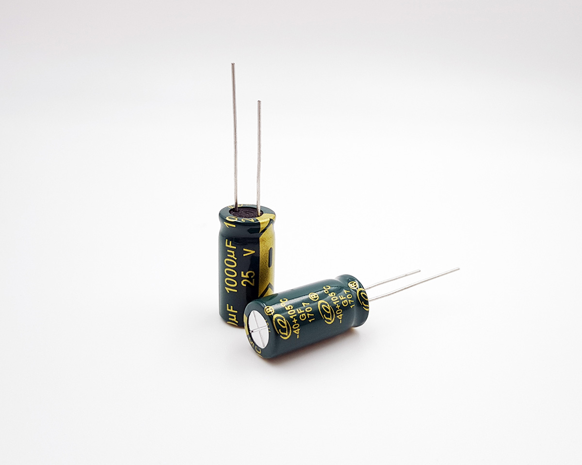 Super long life electrolytic capacitor 1000uF 25V